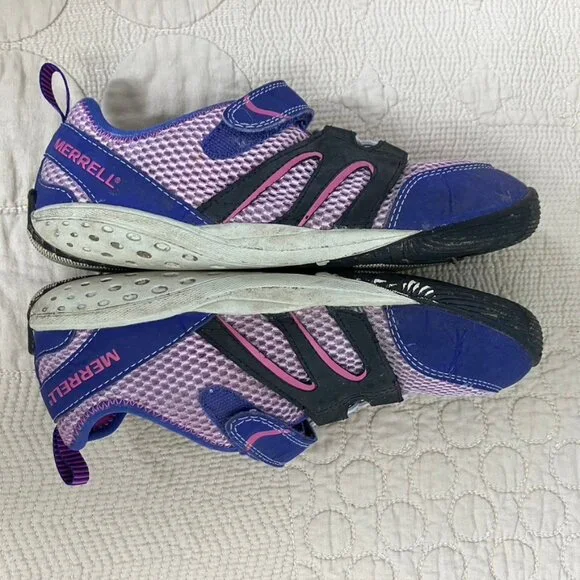 2 Pr. Merrell Trail Glove (sz. 3) & Pure Glove (sz. 2). Purple and in good cond. - Picture 5 of 16